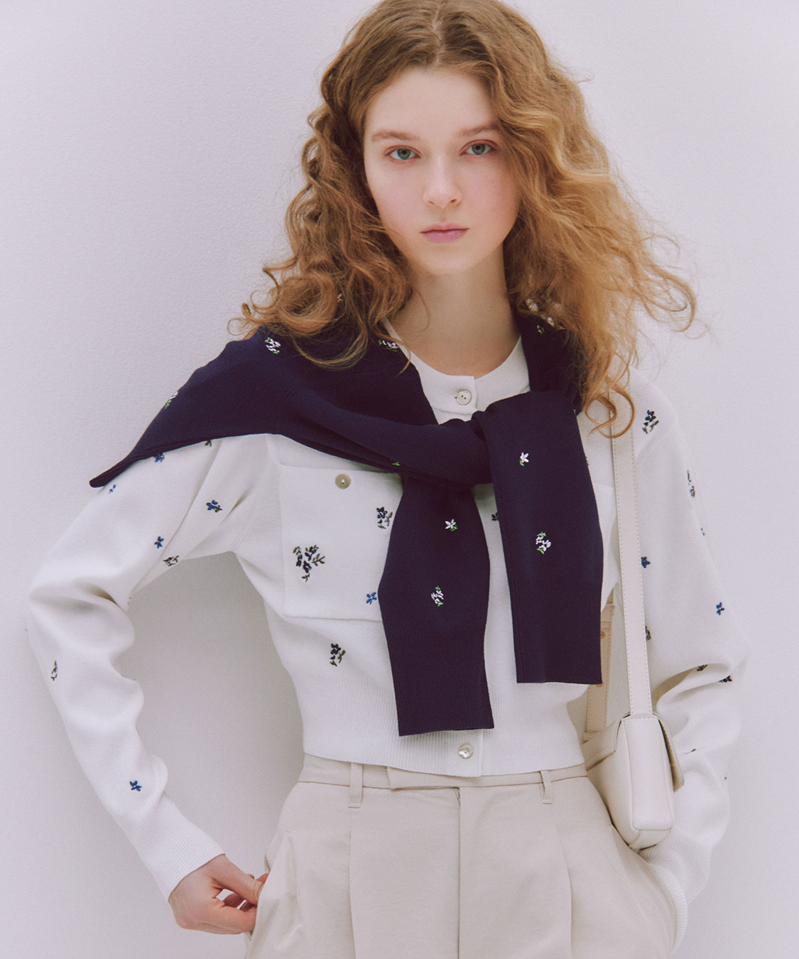 小花/ハート刺繍ニットカーディガン｜PETAL ONLINE（ペタルオンライン）