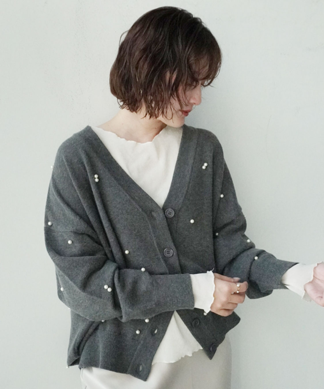 パールニットカーディガン｜PETAL ONLINE（ペタルオンライン）