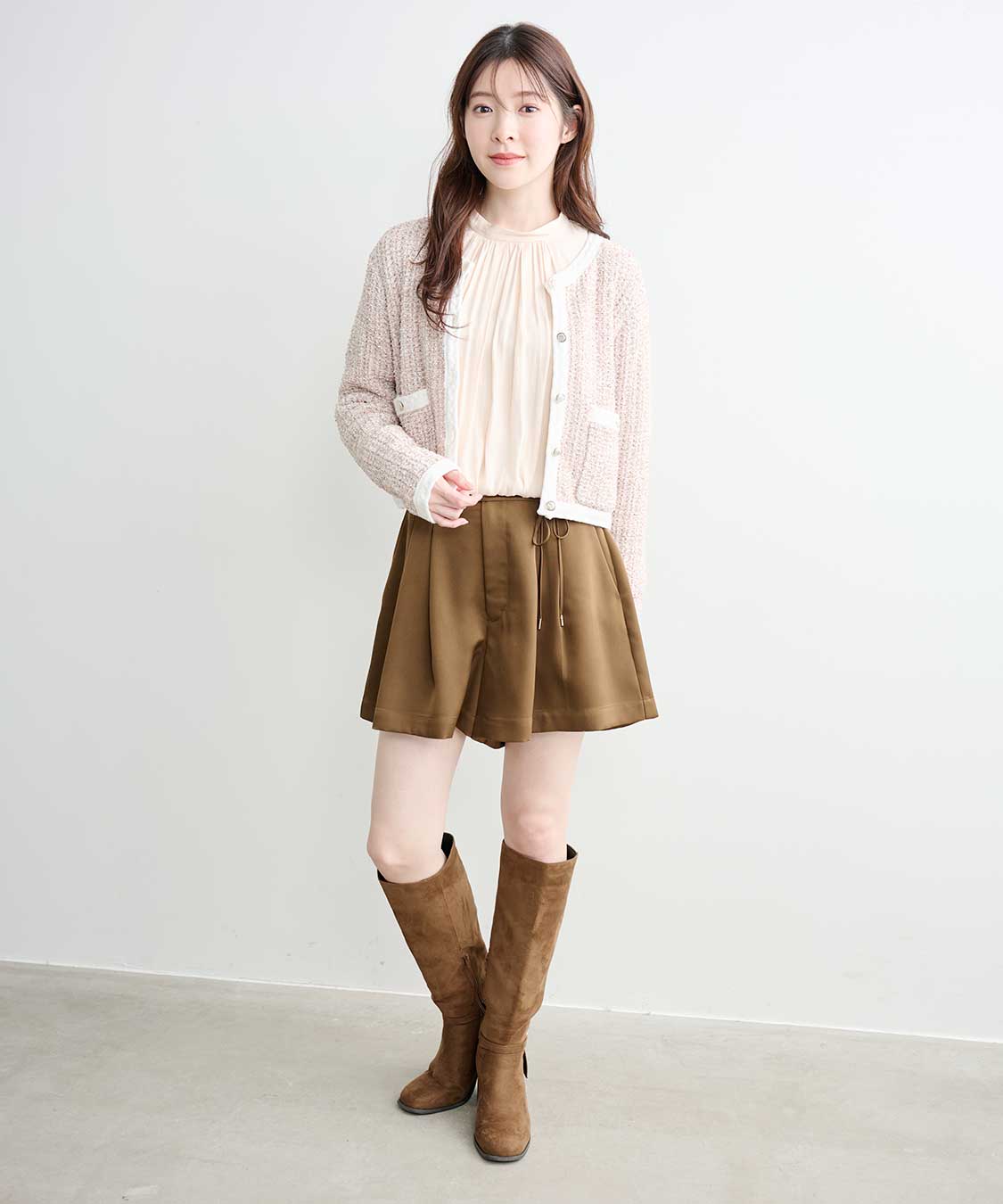 ファンシーツイードニットカーディガン｜PETAL ONLINE（ペタルオンライン）