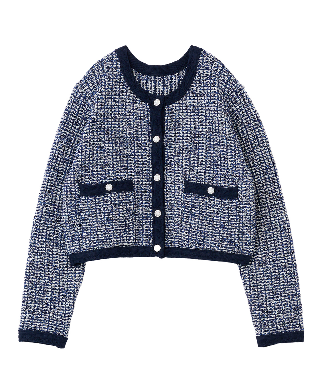 ファンシーツイードニットカーディガン｜PETAL ONLINE（ペタルオンライン）