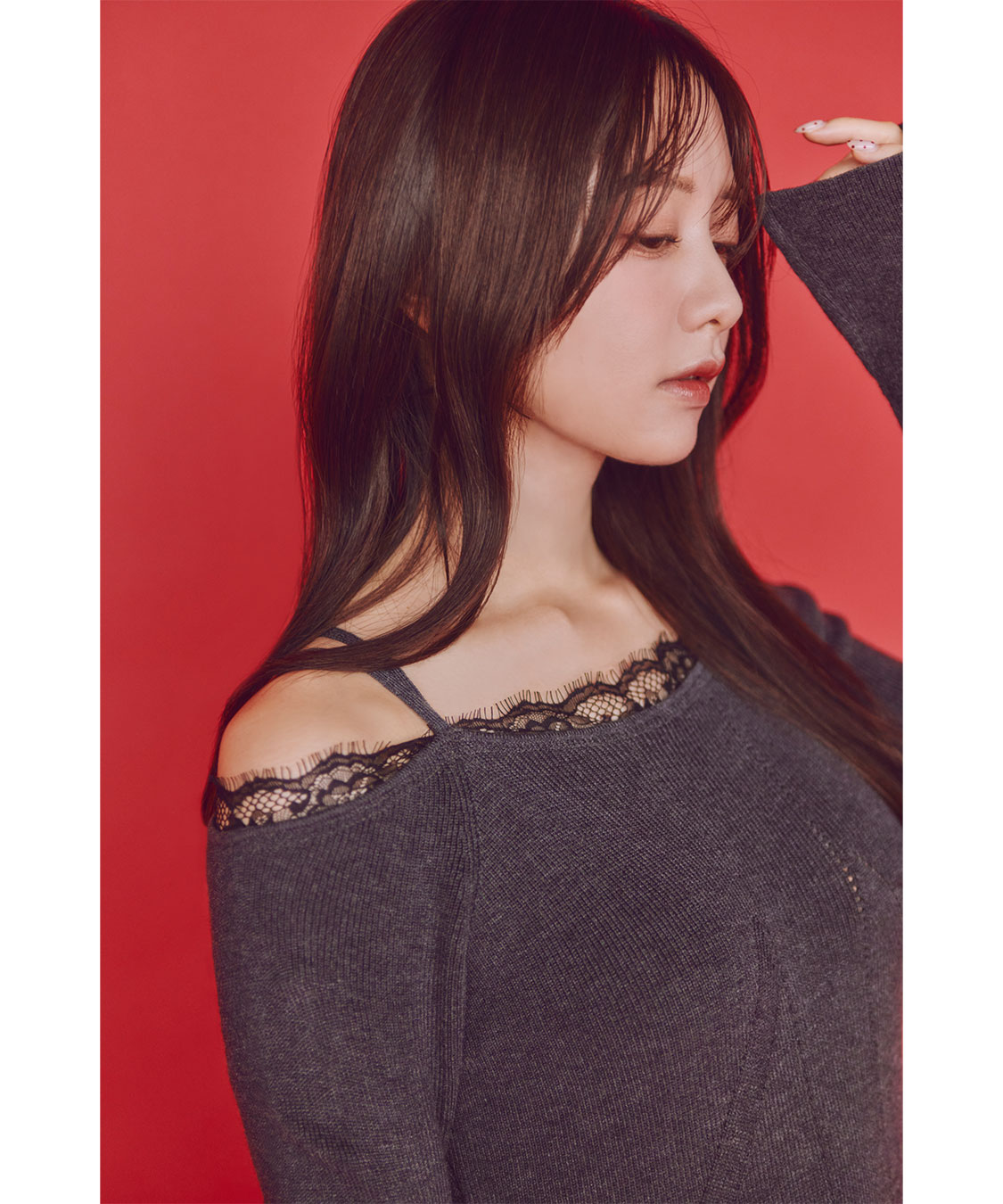 レースディティールオフショルニットワンピース｜PETAL ONLINE（ペタル