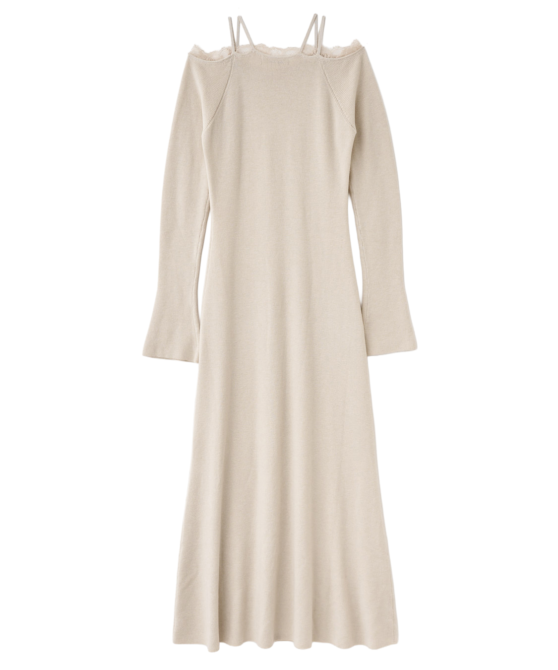 ココディール　即完レースディティールオフショルニットワンピース レースディティールオフショルニットワンピース｜PETAL ONLINE（ペタル