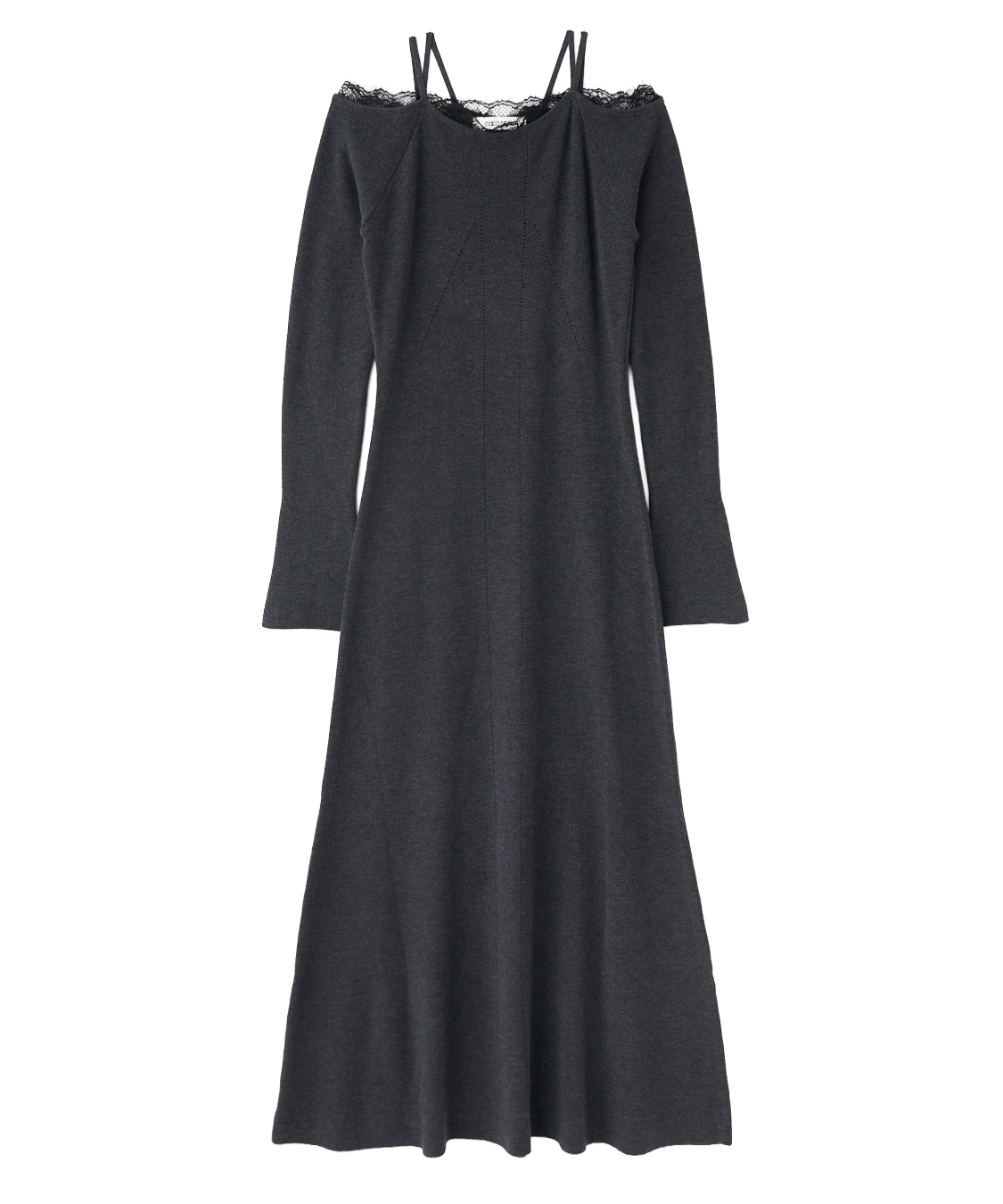 レースディティールオフショルニットワンピース｜PETAL ONLINE（ペタル