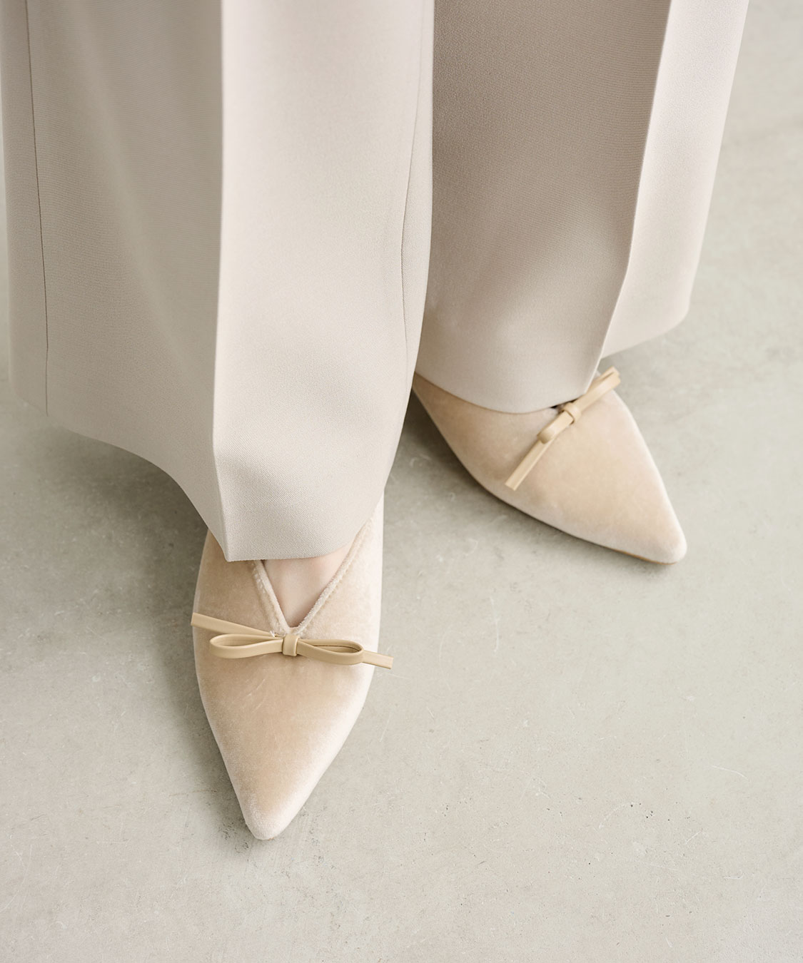 ベロアリボンパンプス｜PETAL ONLINE（ペタルオンライン）