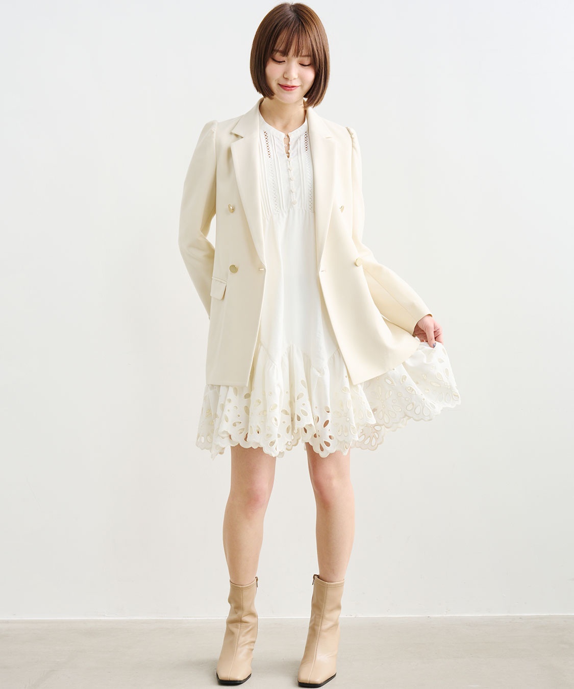 エンブロイダリーミニワンピース｜PETAL ONLINE（ペタルオンライン）