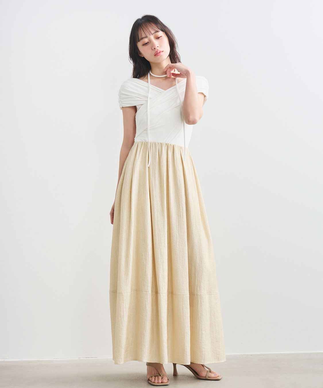 カシュクールカットドッキングワンピース｜PETAL ONLINE（ペタル