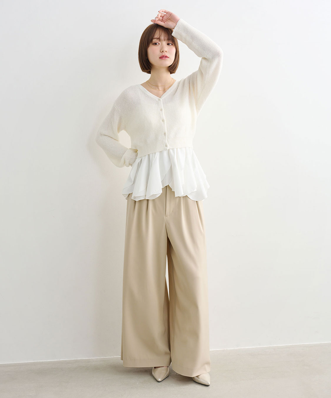 コルセットリブワイドパンツ｜PETAL ONLINE（ペタルオンライン）