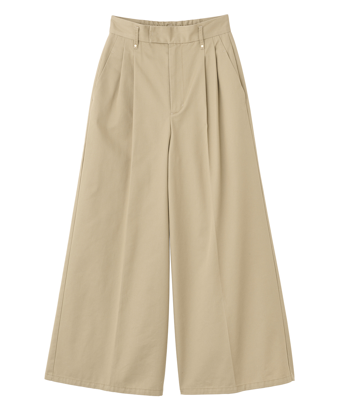 タックワイドチノパンツ