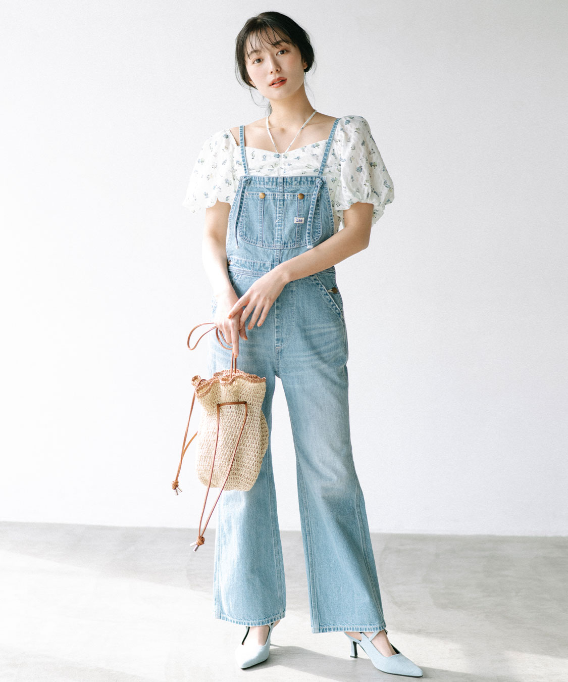 COCO DEAL/Lee》ストレートスリムデニムサロペット｜PETAL ONLINE