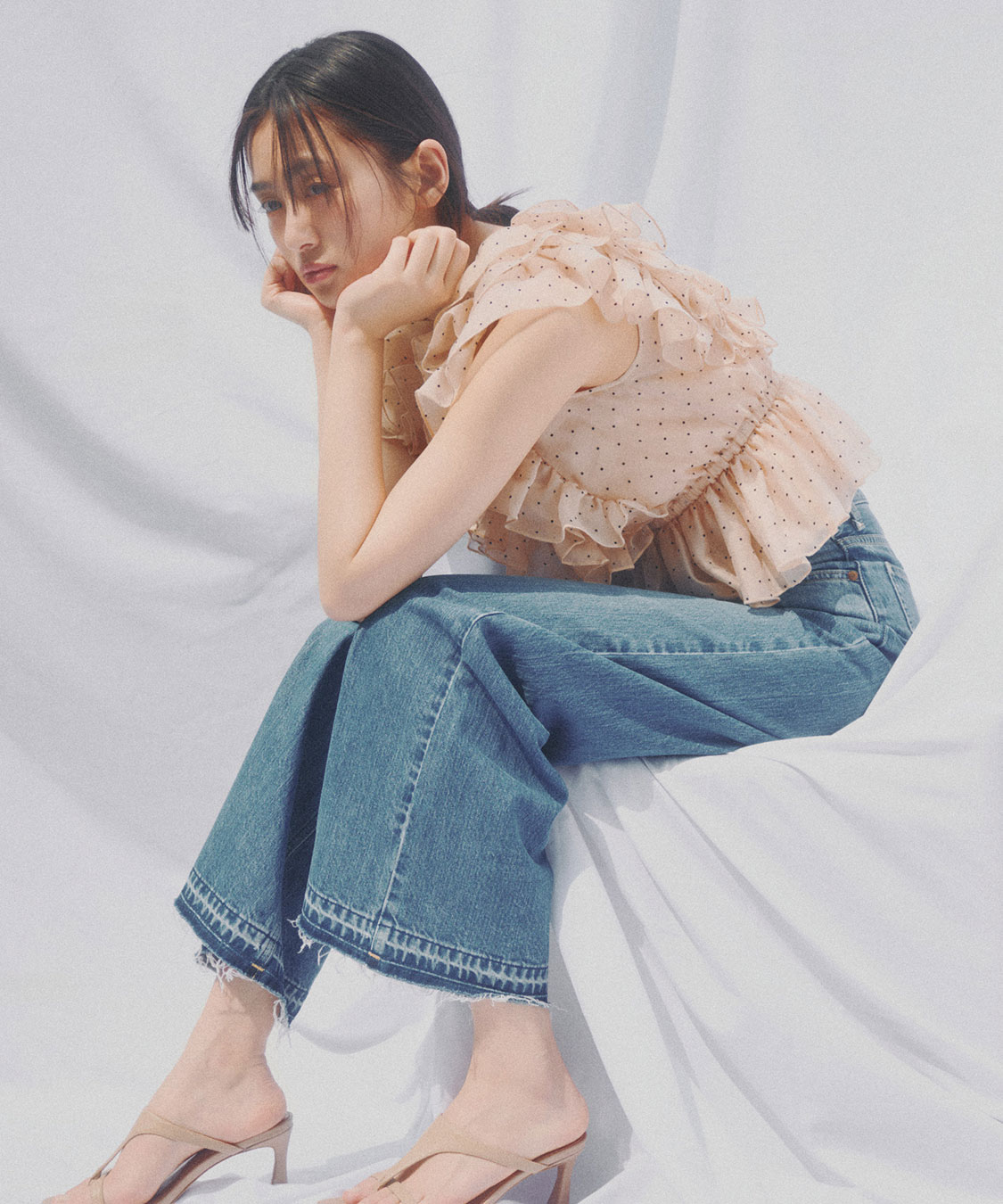 COCO DEAL/Lee》フレアバギーデニムパンツ｜PETAL ONLINE（ペタル