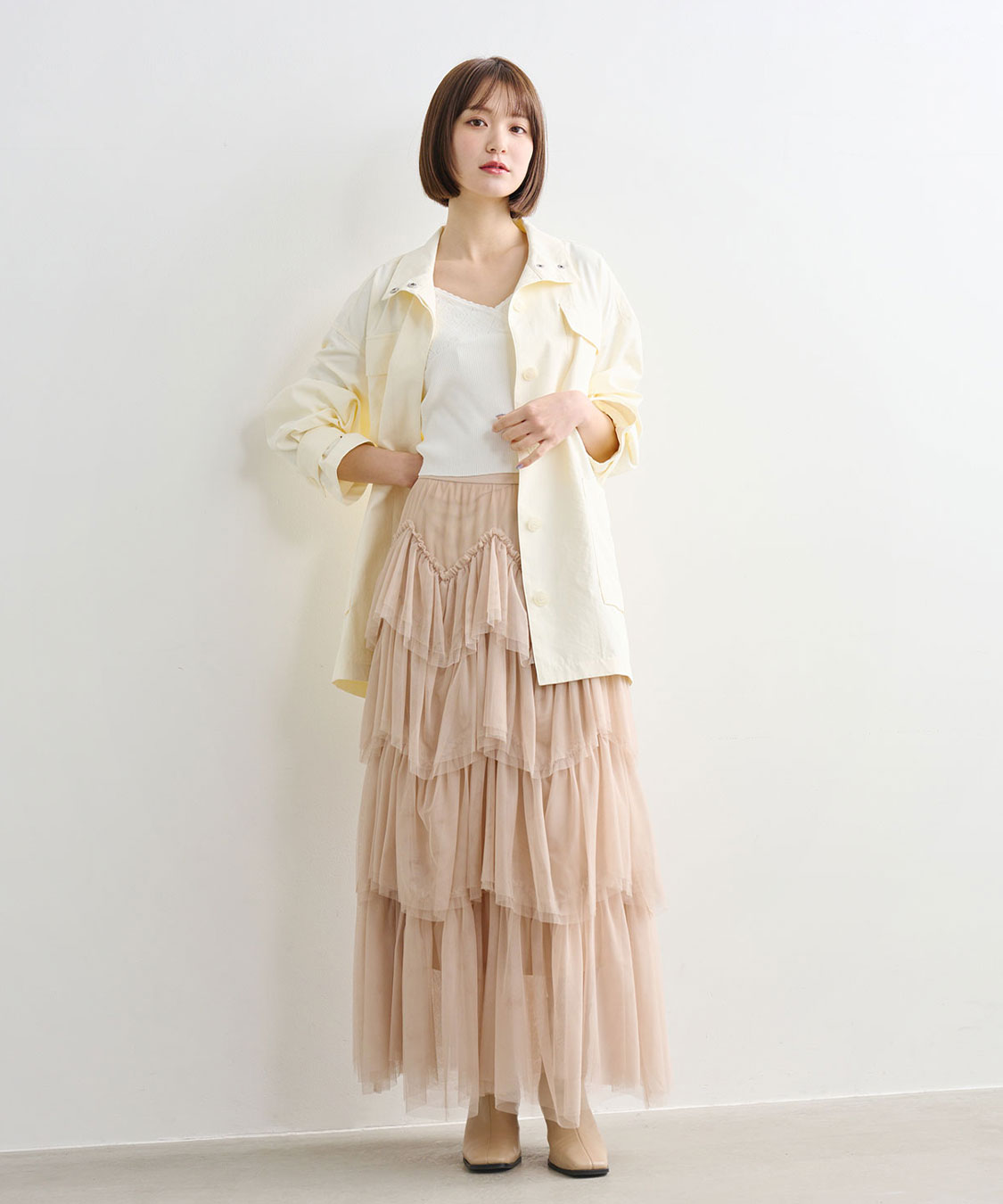 ジグザグティアードチュールスカート｜PETAL ONLINE（ペタルオンライン）