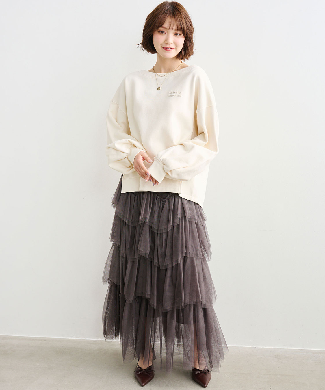 ジグザグティアードチュールスカート｜PETAL ONLINE（ペタルオンライン）