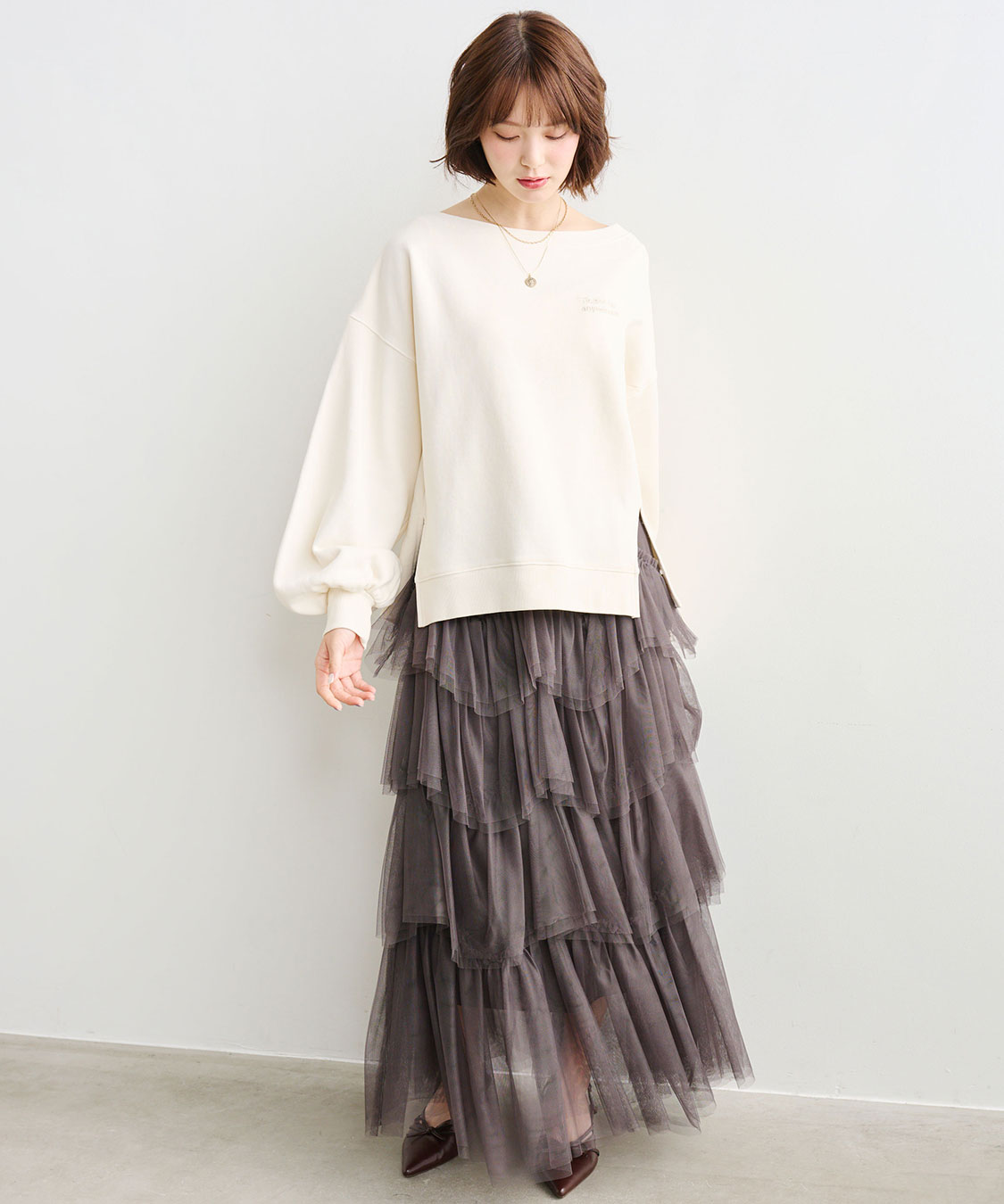 ジグザグティアードチュールスカート｜PETAL ONLINE（ペタルオンライン）