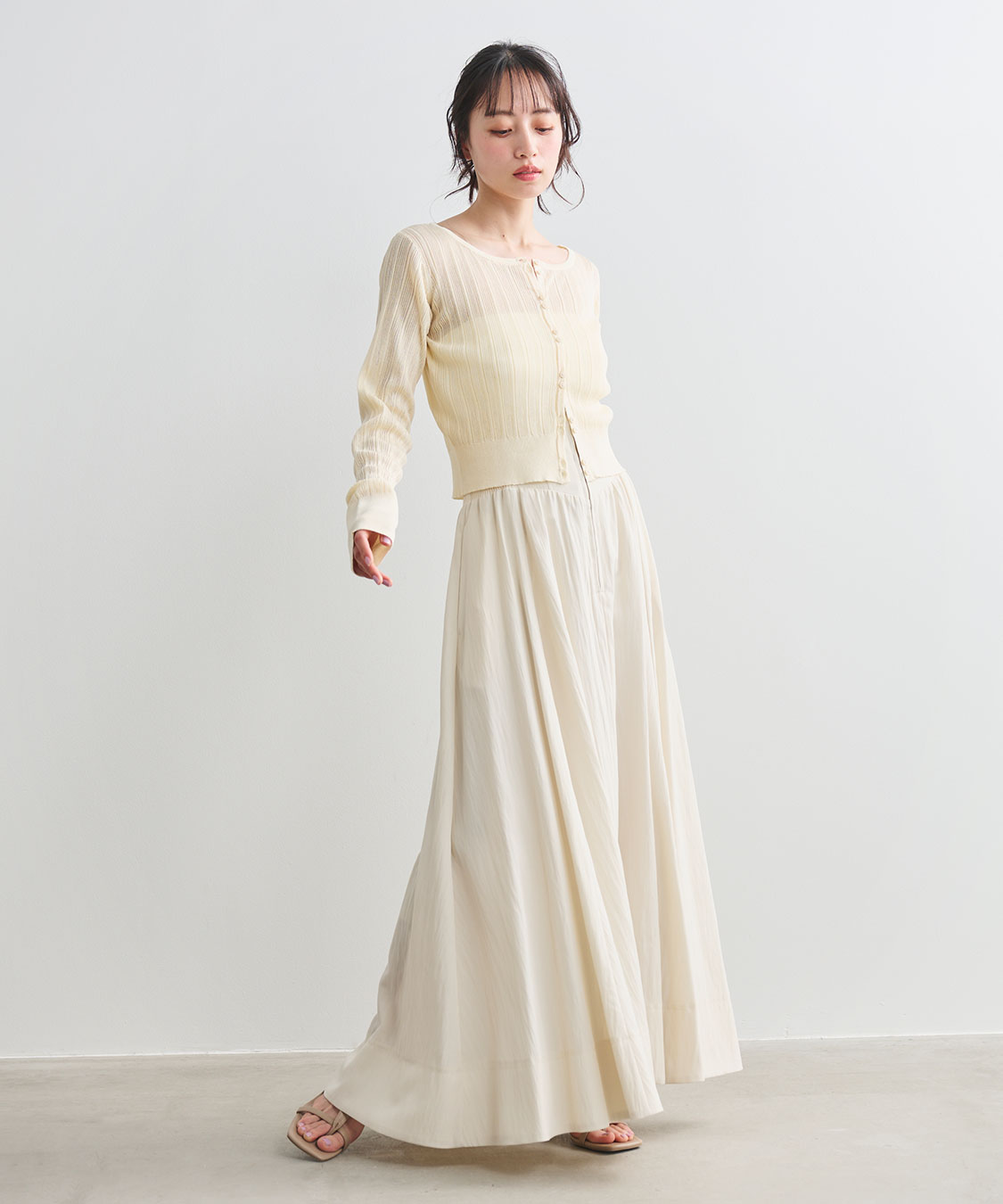 【NEWYORKER】極美品 高級チェルッティ130's 微光沢 フレアスカート コルセットリブフレアスカート｜PETAL ONLINE（ペタルオンライン）