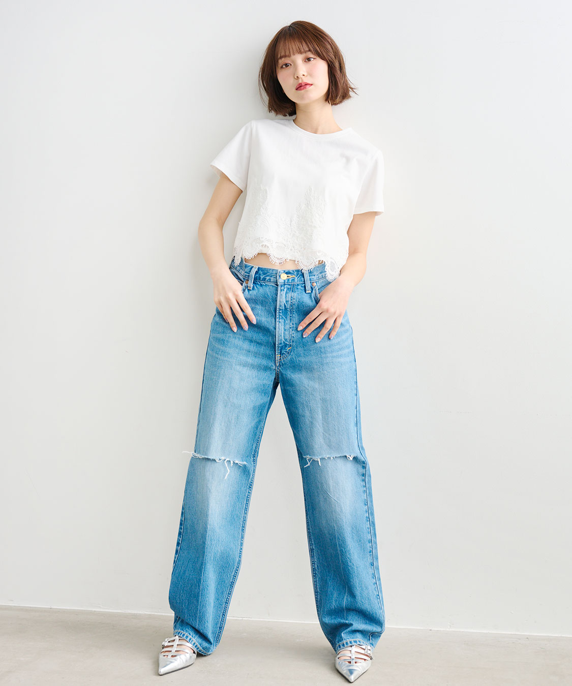 レースドッキングTシャツ｜PETAL ONLINE（ペタルオンライン）