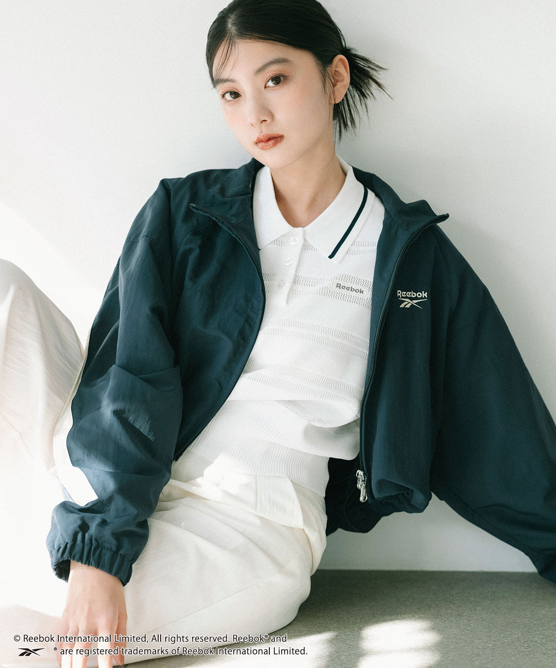 COCO DEAL/Reebok》メッシュボーダーポロニット｜PETAL ONLINE（ペタル