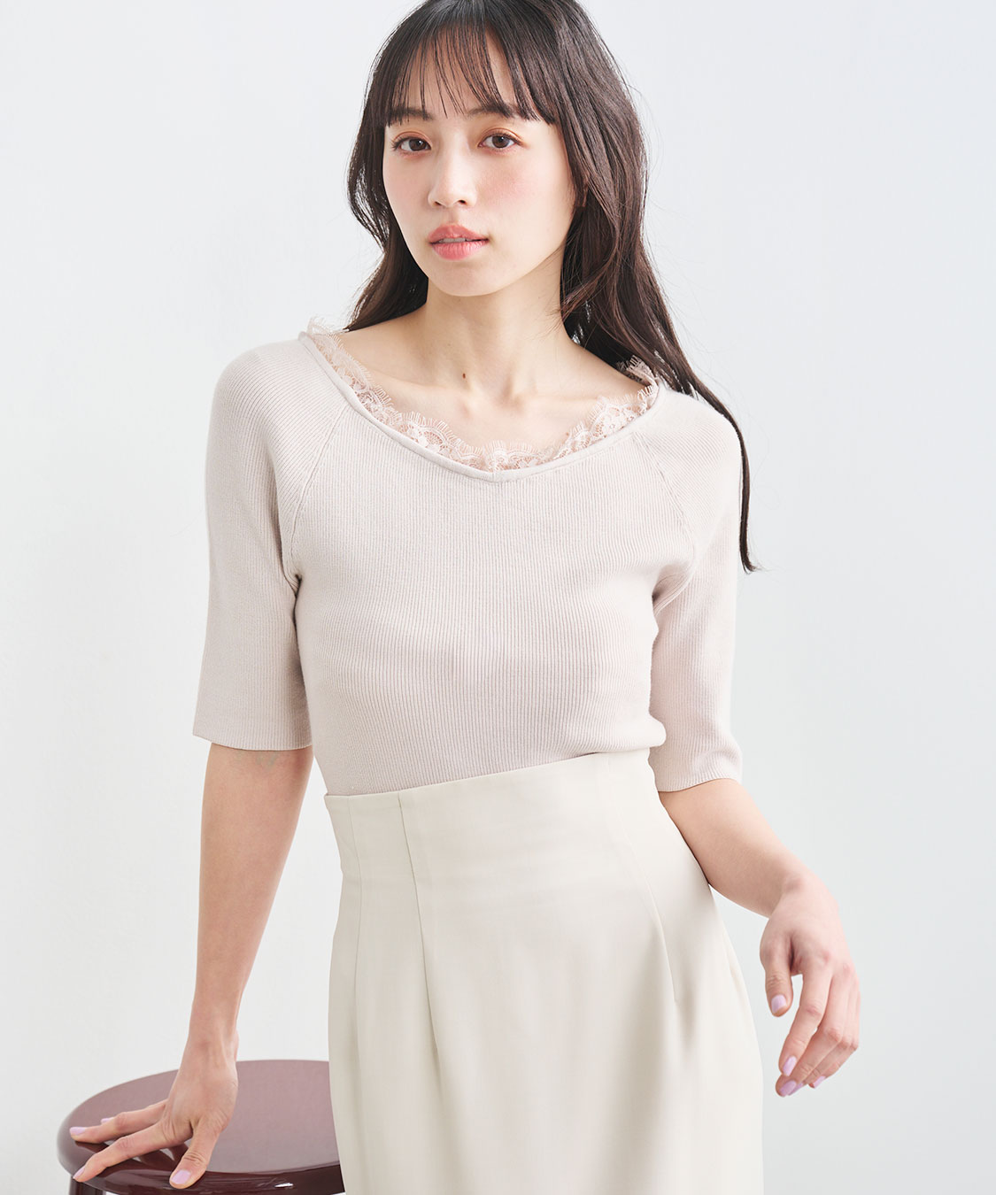 ネックレースニット｜PETAL ONLINE（ペタルオンライン）
