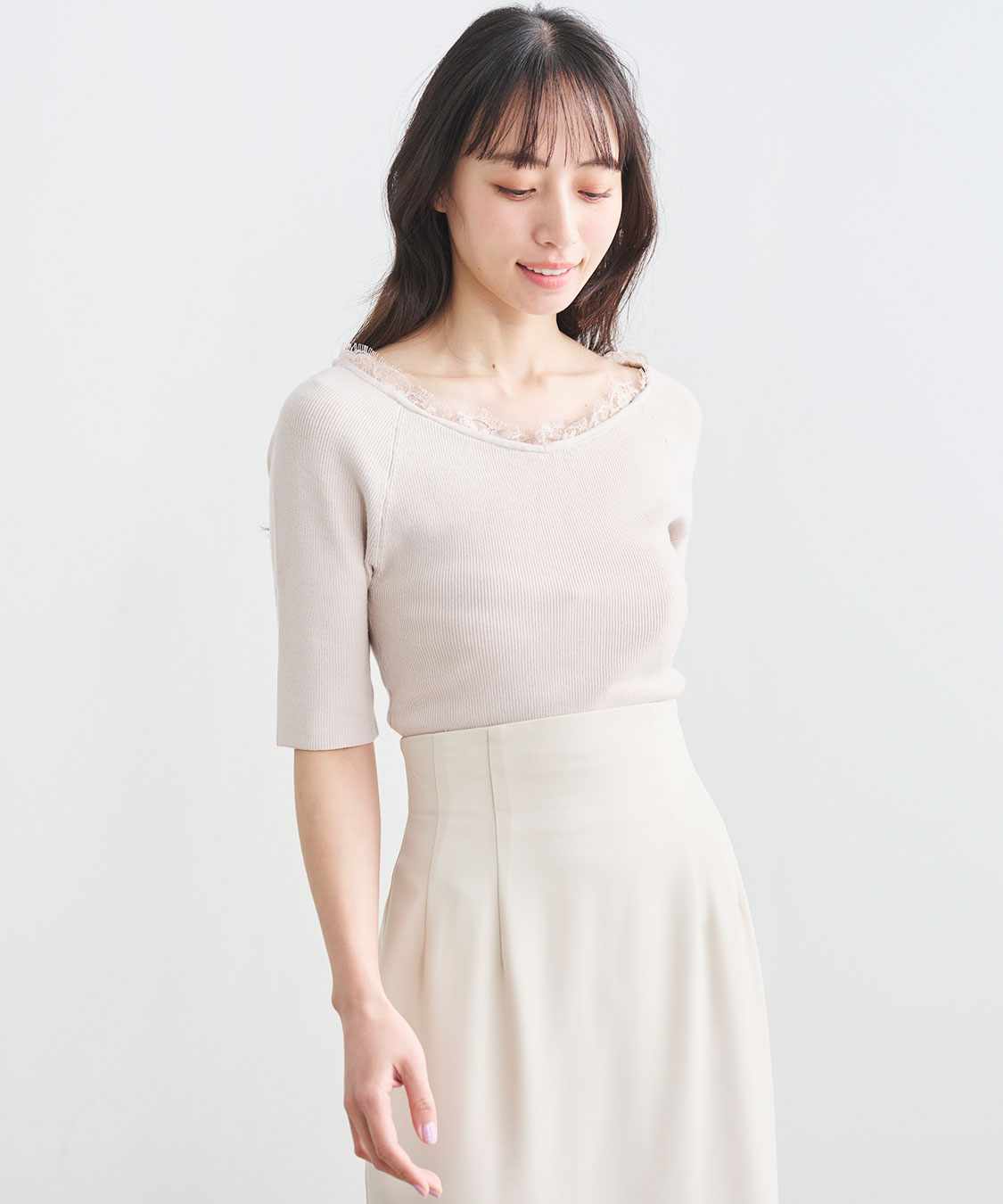 ネックレースニット｜PETAL ONLINE（ペタルオンライン）