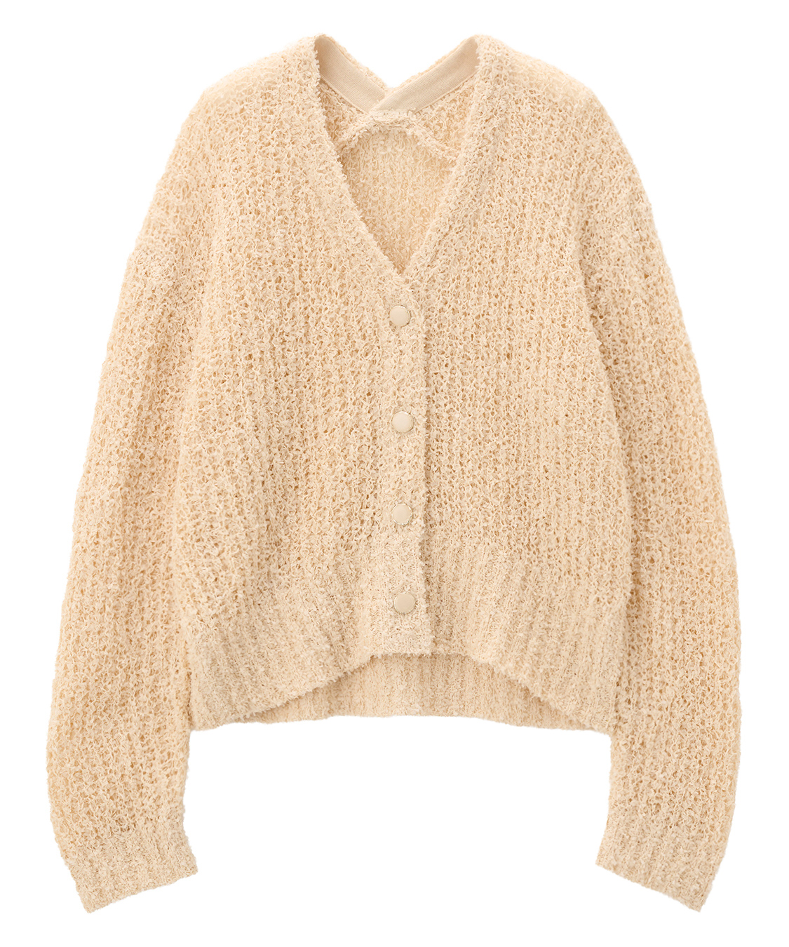 ファンシーヤーンVネックニットカーディガン｜PETAL ONLINE（ペタル