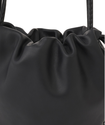 AULENTTI 巾着 ビッグバッグ ブラック レザー AULENTTI》レザー巾着BAG｜PETAL ONLINE（ペタルオンライン）