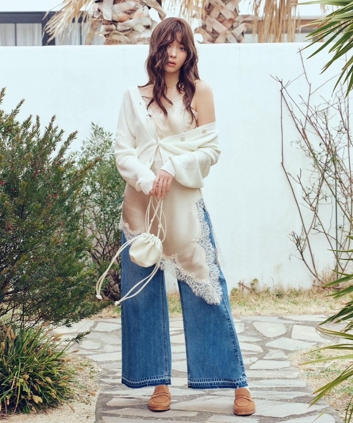 AULENTTI》レザー巾着BAG｜PETAL ONLINE（ペタルオンライン）