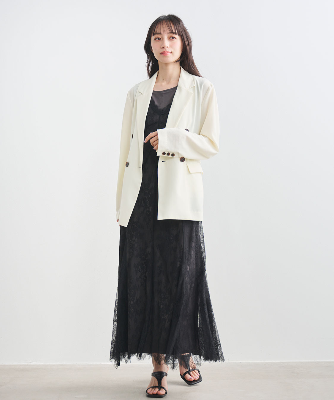 レースキャミワンピース×カットソーワンピース｜PETAL ONLINE（ペタル