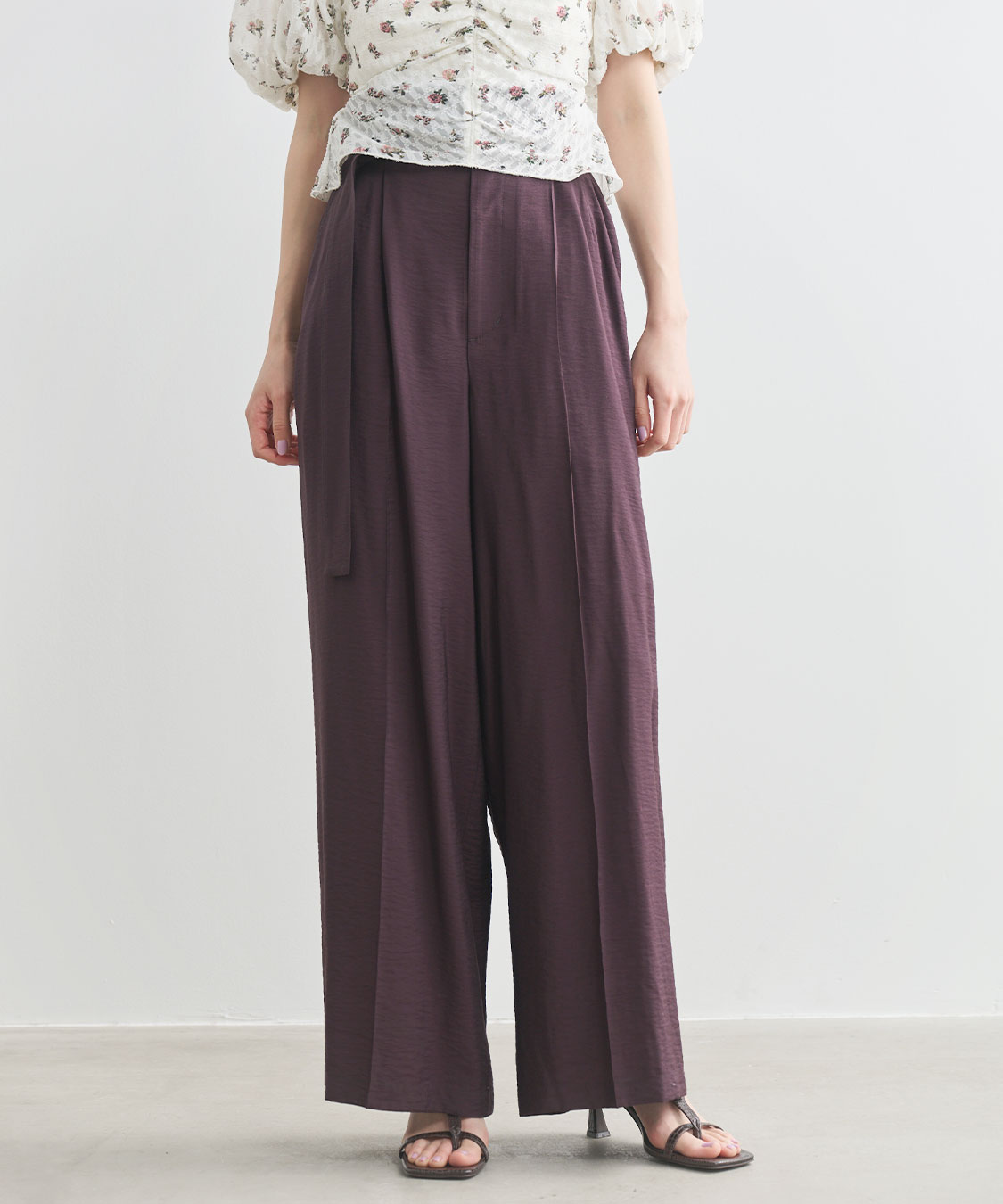 MORE SALE】タックワイドパンツ｜PETAL ONLINE（ペタルオンライン）