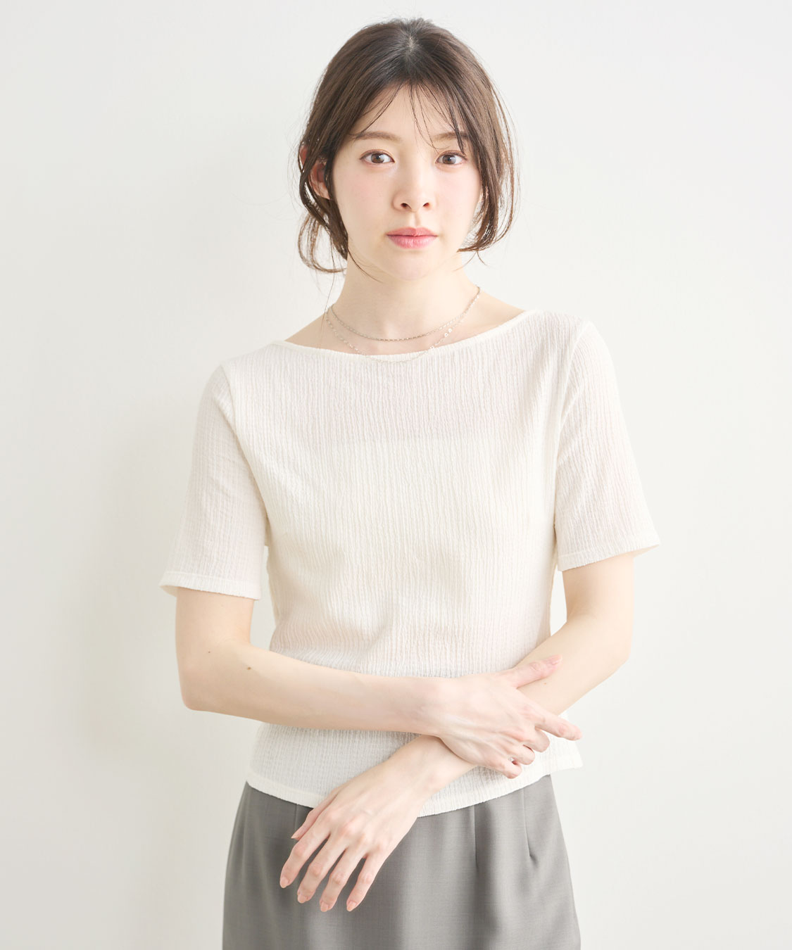 バックシャンリボンカットソートップス｜PETAL ONLINE（ペタルオンライン）