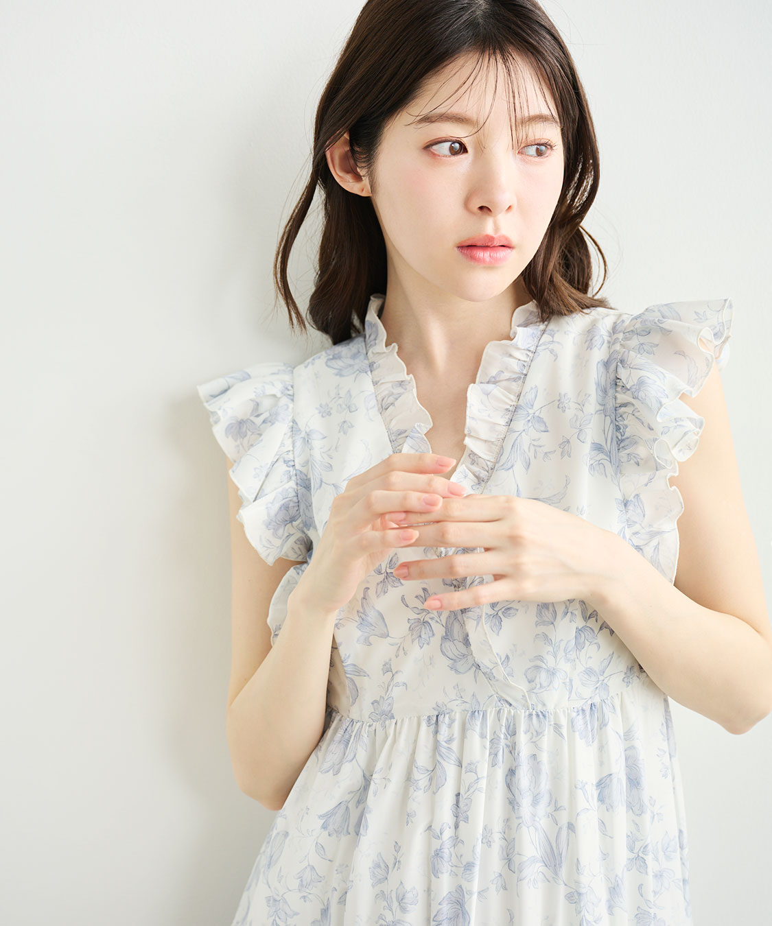 フラワープリントアシメティアードワンピース｜PETAL ONLINE（ペタル