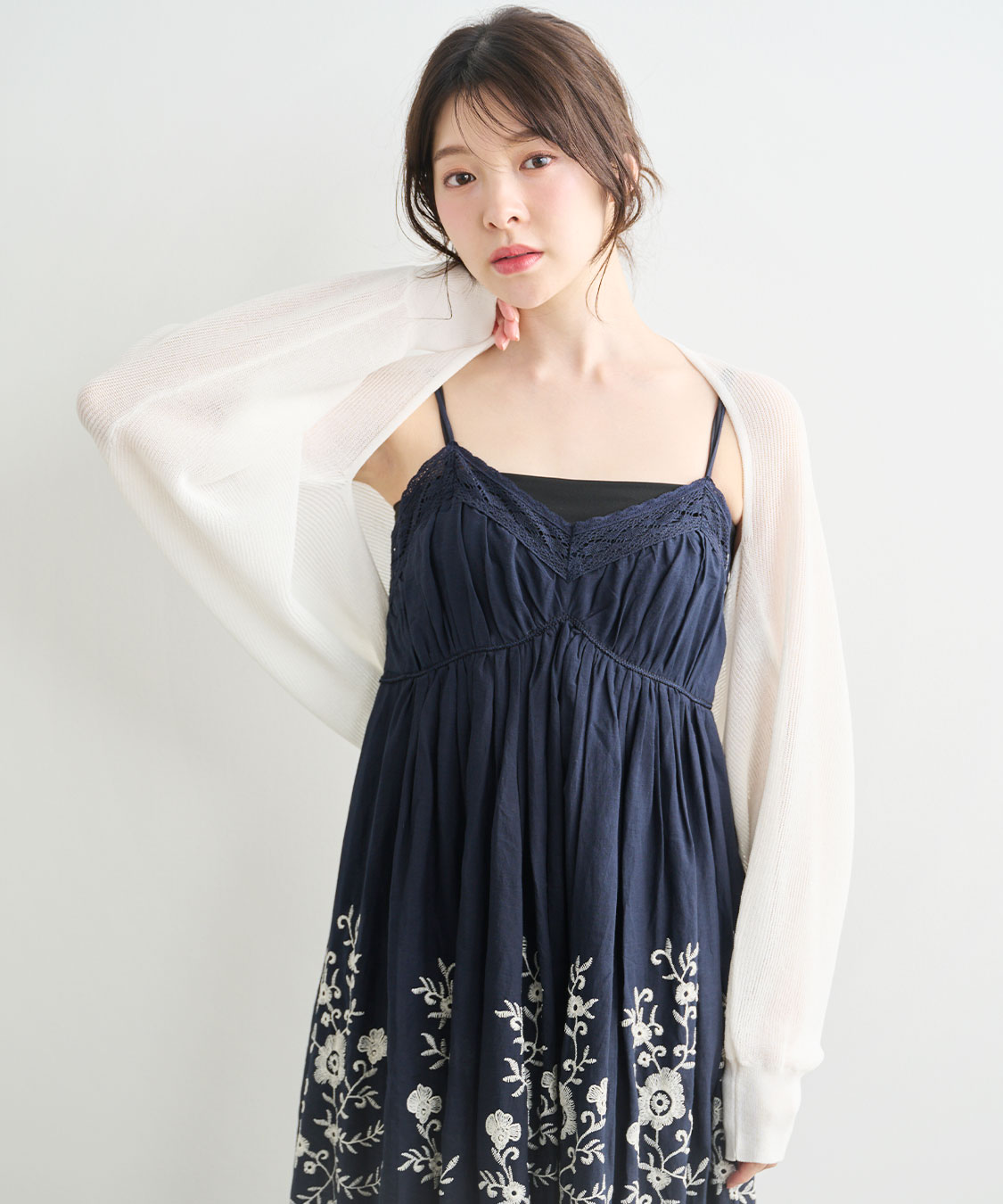 エンブロイダリーボリュームキャミワンピース｜PETAL ONLINE（ペタル