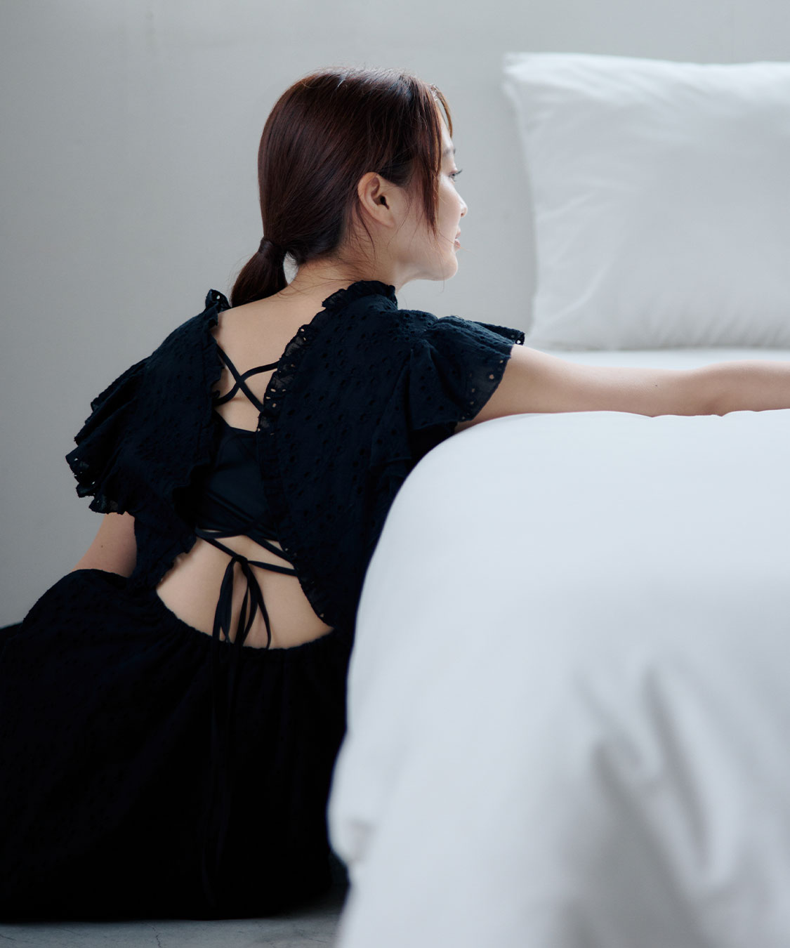 バックシャンエンブロイダリーワンピース｜PETAL ONLINE（ペタル