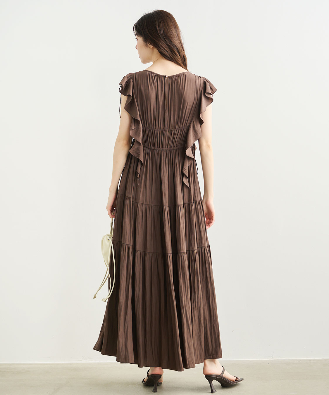 ラッフルサテンワンピース｜PETAL ONLINE（ペタルオンライン）