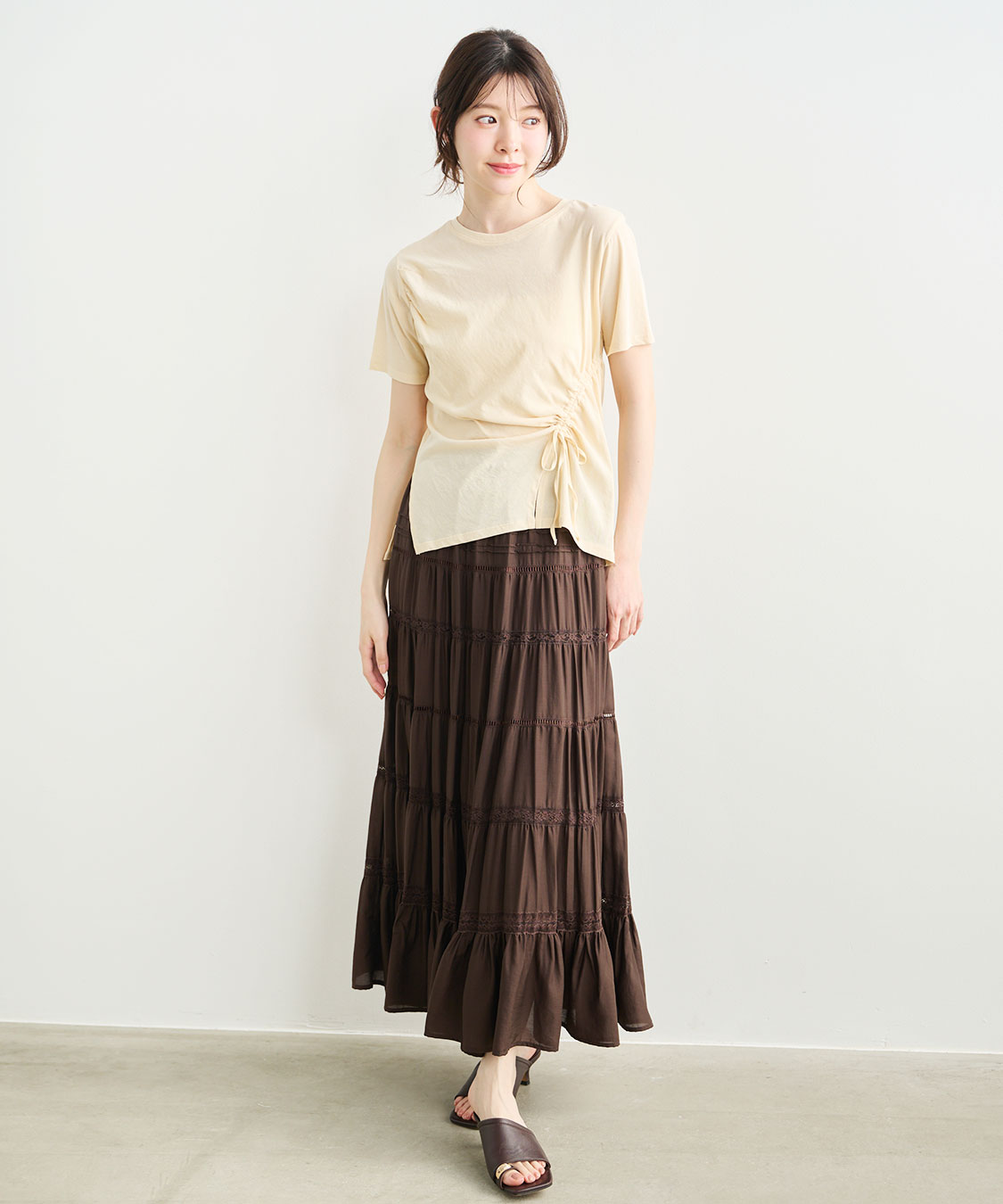 愛され名品】レース切替ティアードスカート｜PETAL ONLINE（ペタル