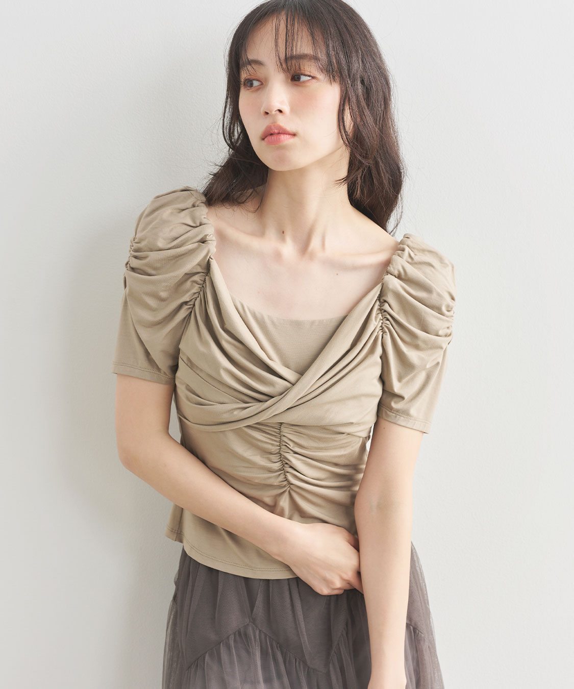 愛され名品】ツイストギャザーカットソー｜PETAL ONLINE（ペタル