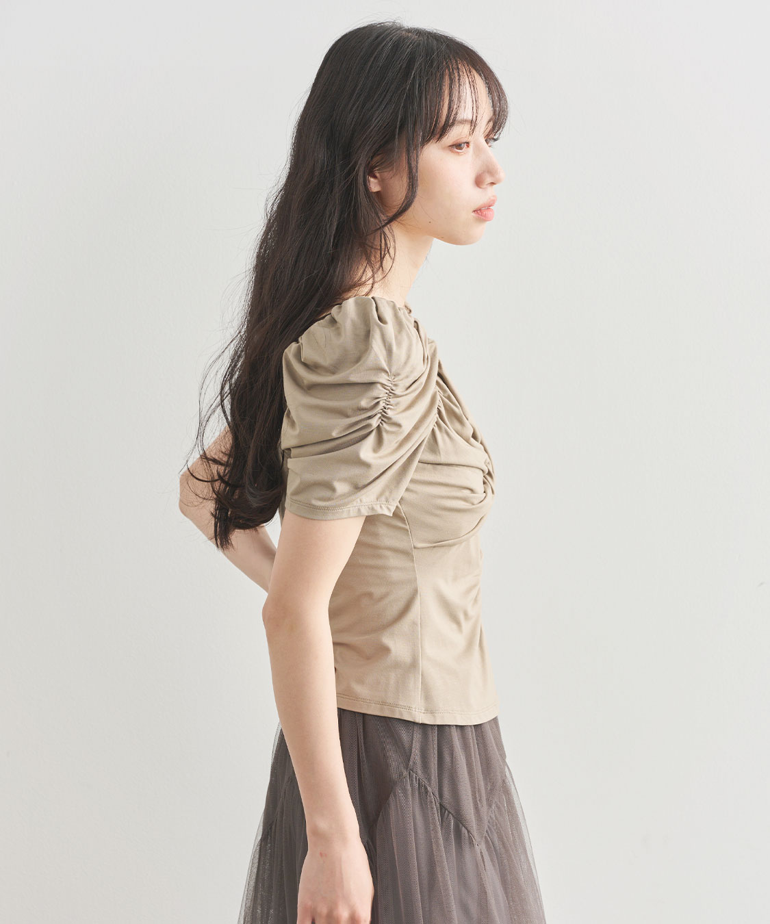 愛され名品】ツイストギャザーカットソー｜PETAL ONLINE（ペタル