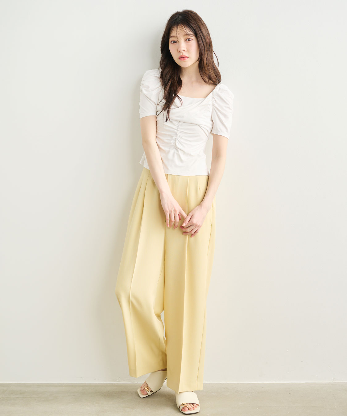 愛され名品】ツイストギャザーカットソー｜PETAL ONLINE（ペタル