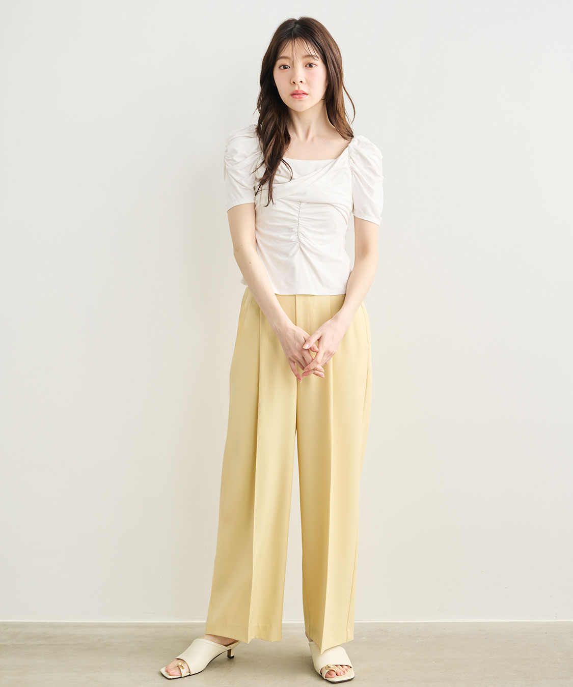 愛され名品】ツイストギャザーカットソー｜PETAL ONLINE（ペタル