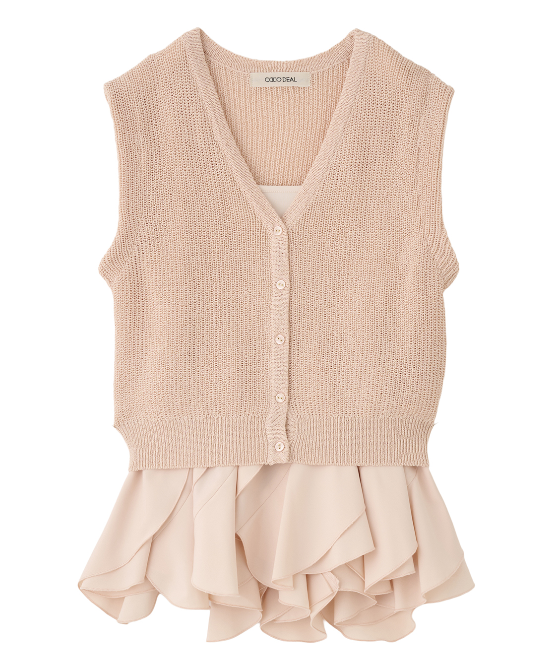 ♡大人気即完♡激レア ココディール ラッフルキャミニットセット ピンク ラッフルキャミニットセット｜PETAL ONLINE（ペタルオンライン）