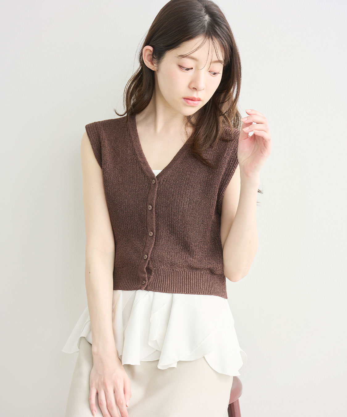 ラッフルキャミニットセット｜PETAL ONLINE（ペタルオンライン）