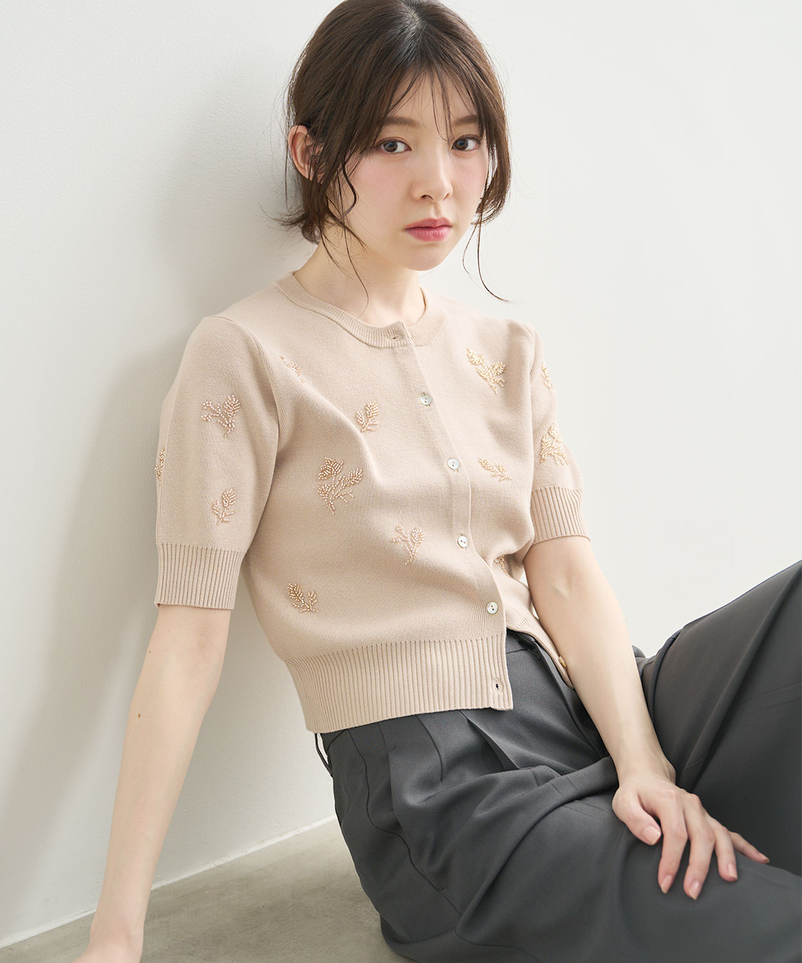 【試着のみ未使用】COTTO♡ ビジューたっぷりニットジャケット♡カーディガン ビジューニットカーディガン｜PETAL ONLINE（ペタルオンライン）