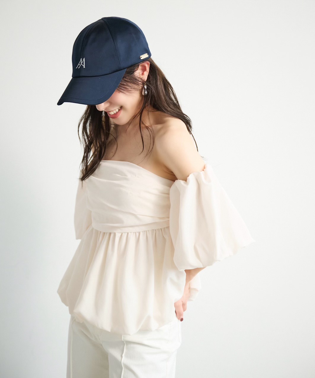 Amazon.co.jp: Aimeine エメイン 2wayバルーンベアブラウス