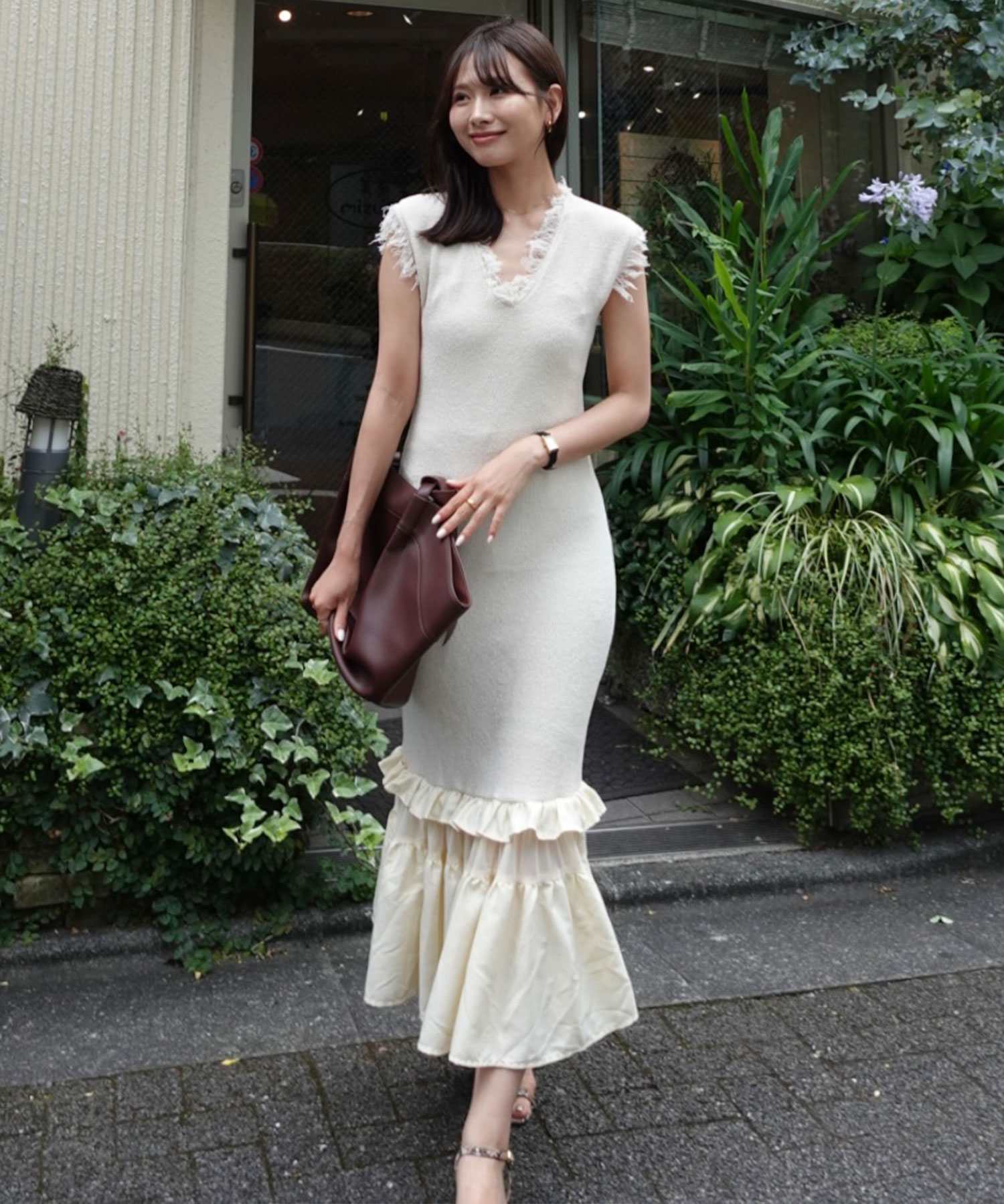 安心の追跡付♪Hourglass Dress*フローラルペンシルワンピース 安心の追跡付♪Hourglass Dress*フローラルフレアワンピース