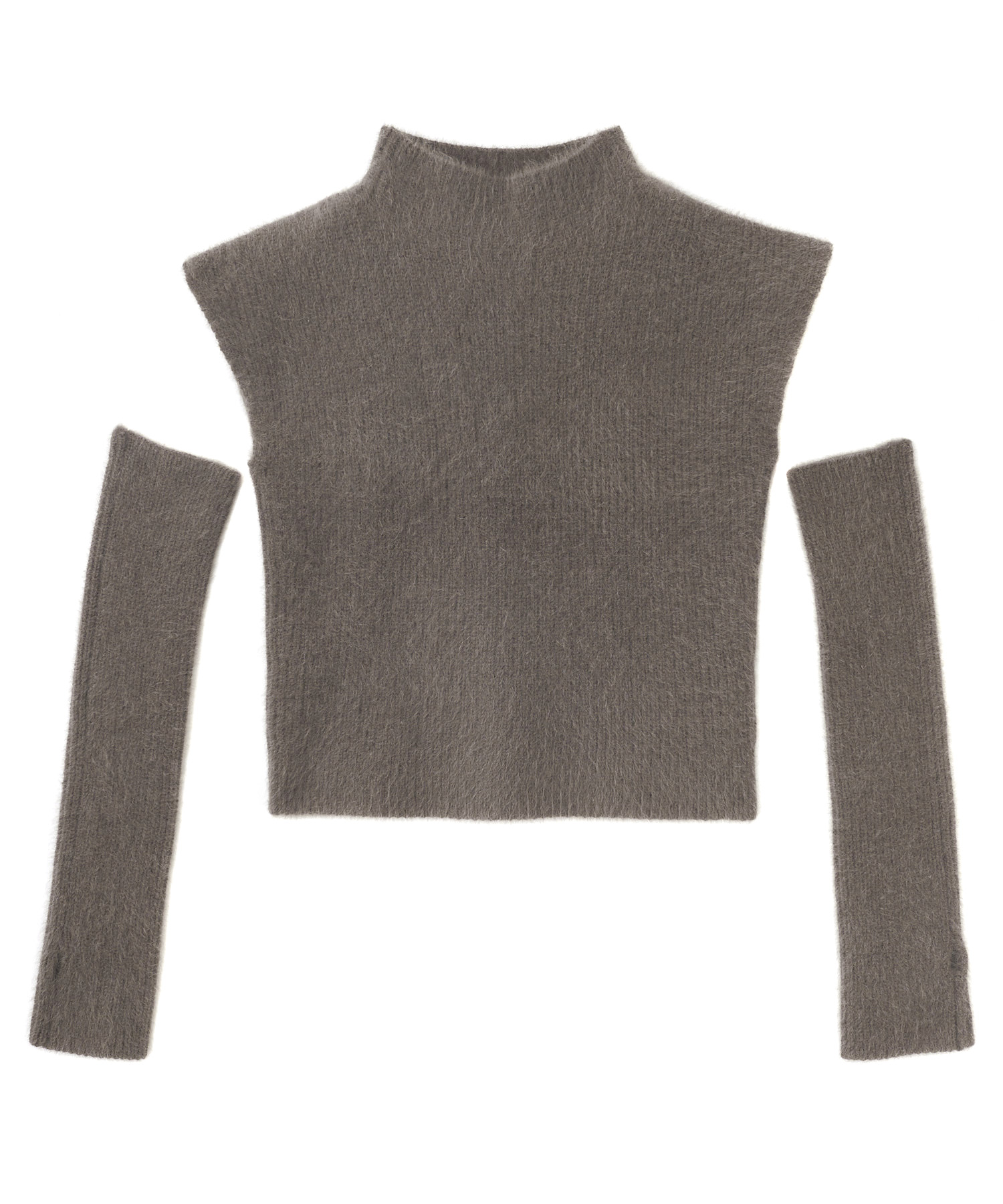 Aimeine エメイン　カシミヤアームウォーマー付きニット ヘーゼル カシミヤアームウォーマー付きニット｜PETAL ONLINE（ペタルオンライン）