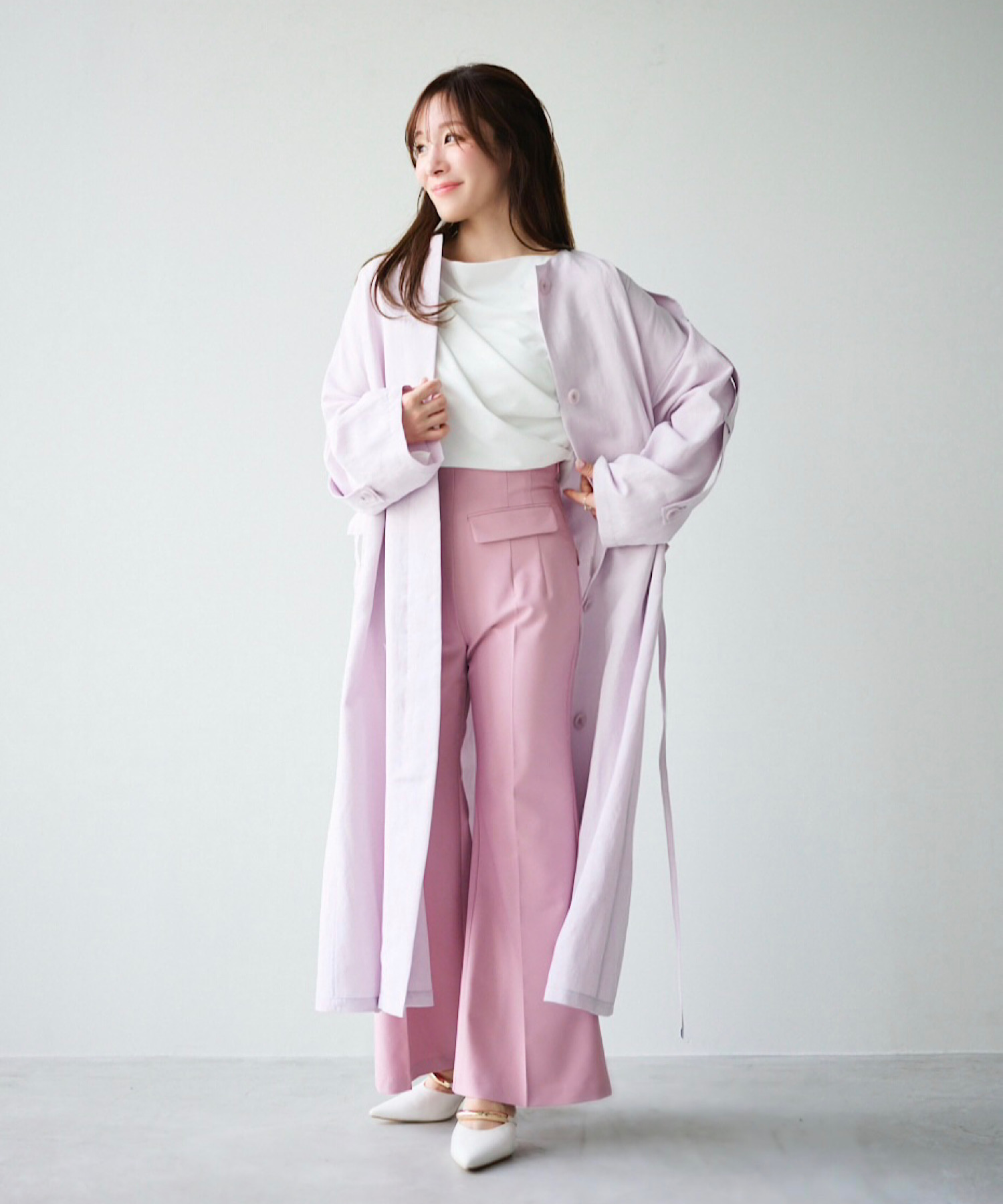 フラップハイウエストワイドパンツ｜PETAL ONLINE（ペタルオンライン）