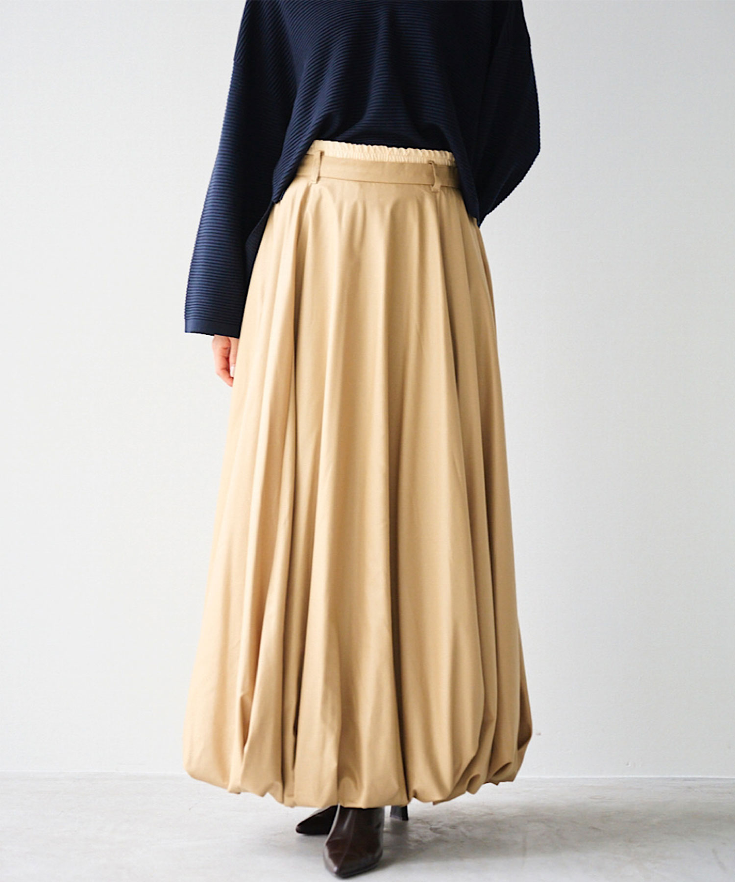 COS バルーンスカート COS - コス COS バルーンスカート ロング ウール EUR32 黒