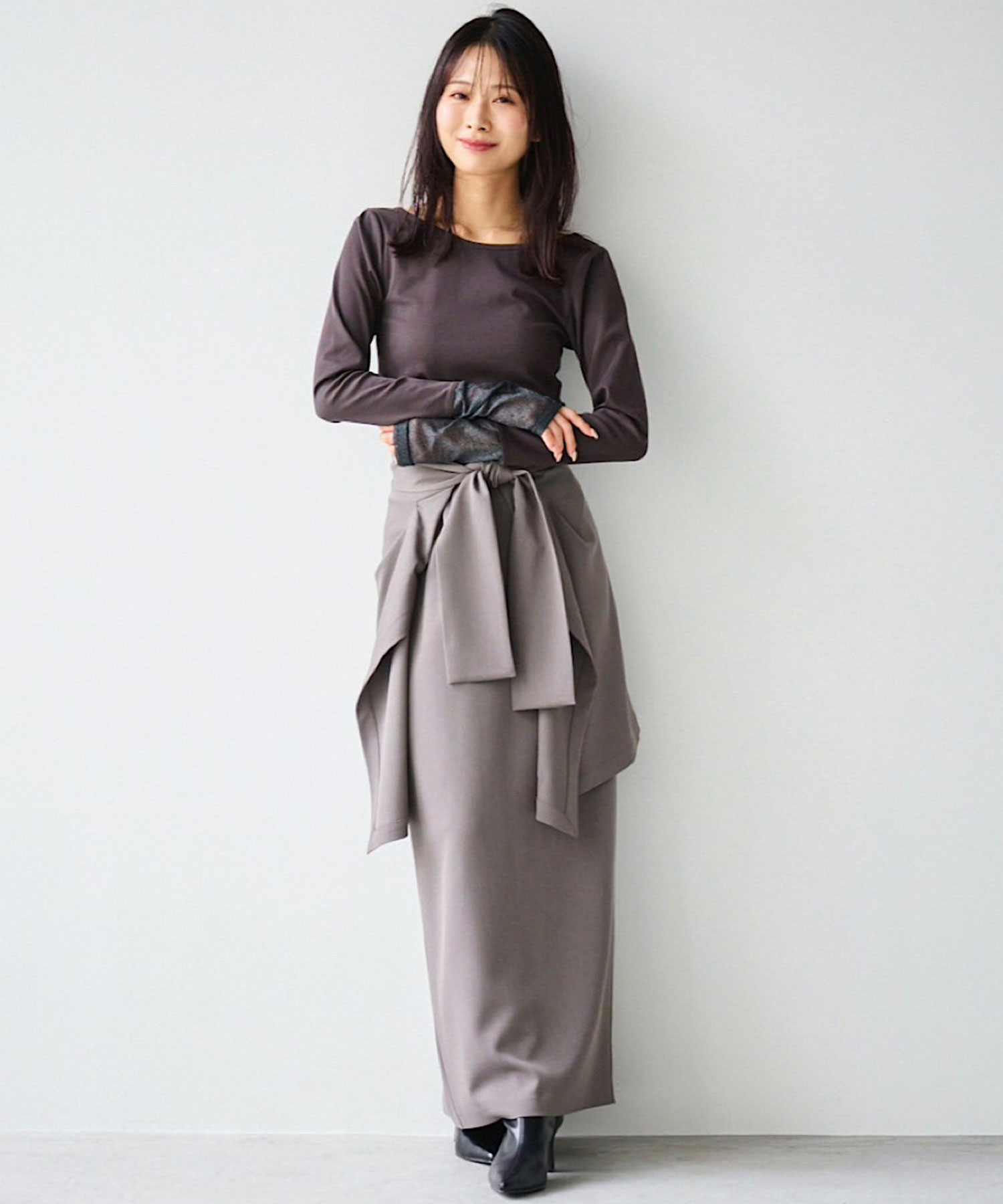 5000円オフCherie トップス シアーニットスリーブバックオープントップス｜PETAL ONLINE