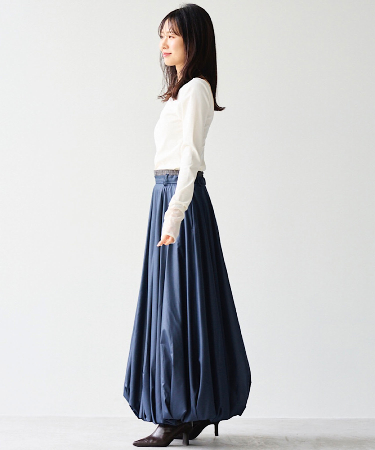 シアーニットスリーブバックオープントップス｜PETAL ONLINE（ペタル