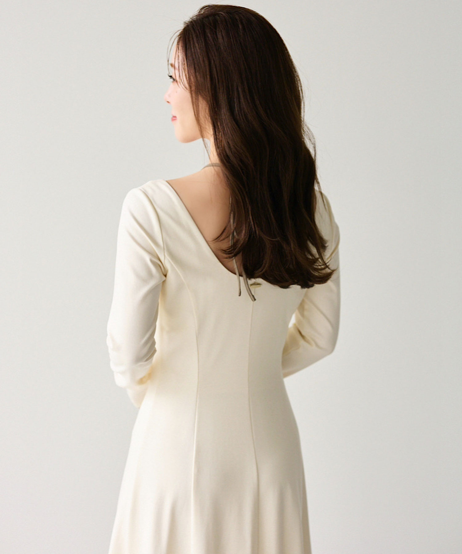 ウエストシェイプストレッチレイヤードワンピース｜PETAL ONLINE