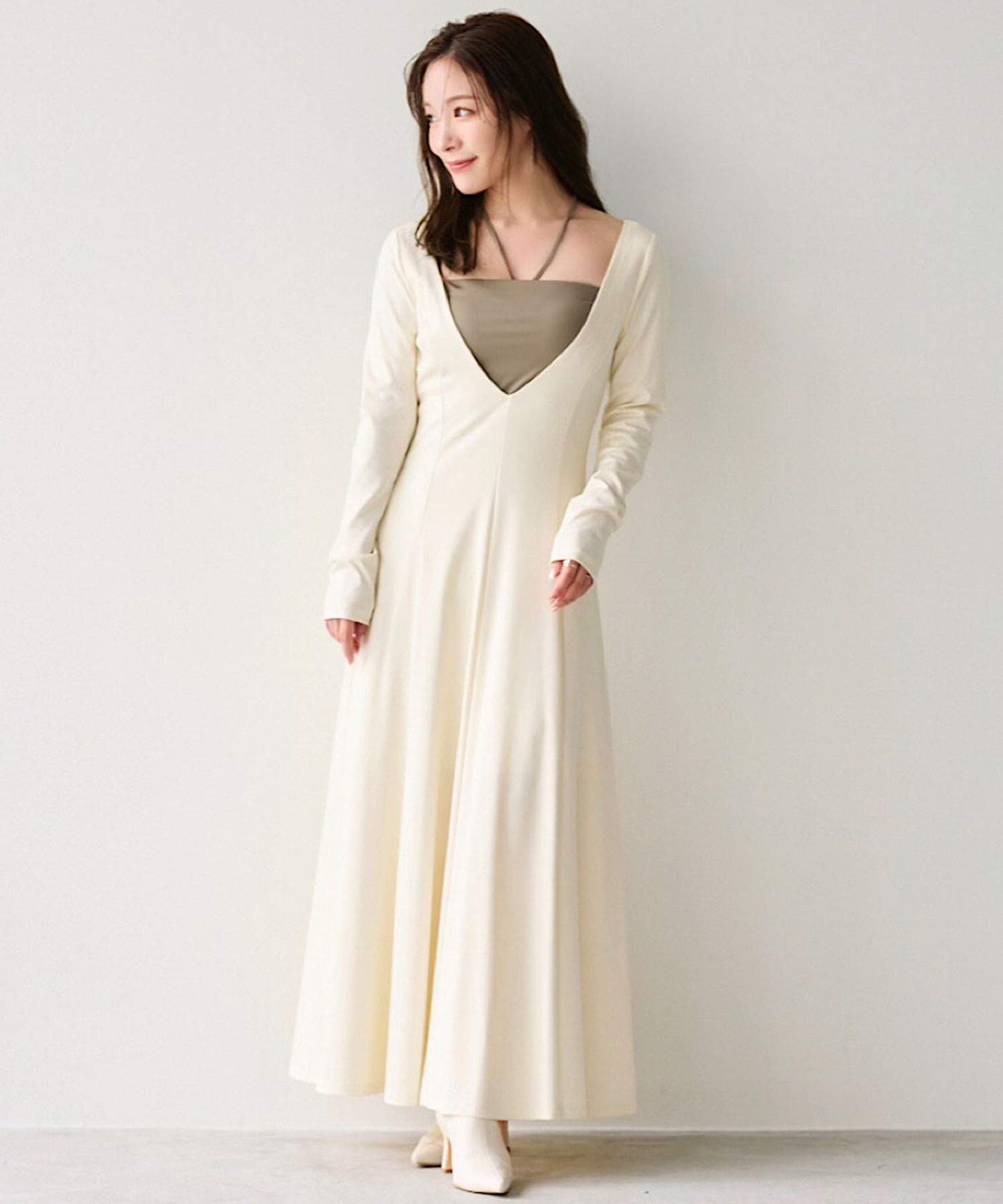 美品 Resurrection グラデーション ワンピース Re:Birth＋ ニュアンスカラーグラデーション切替ワンピース