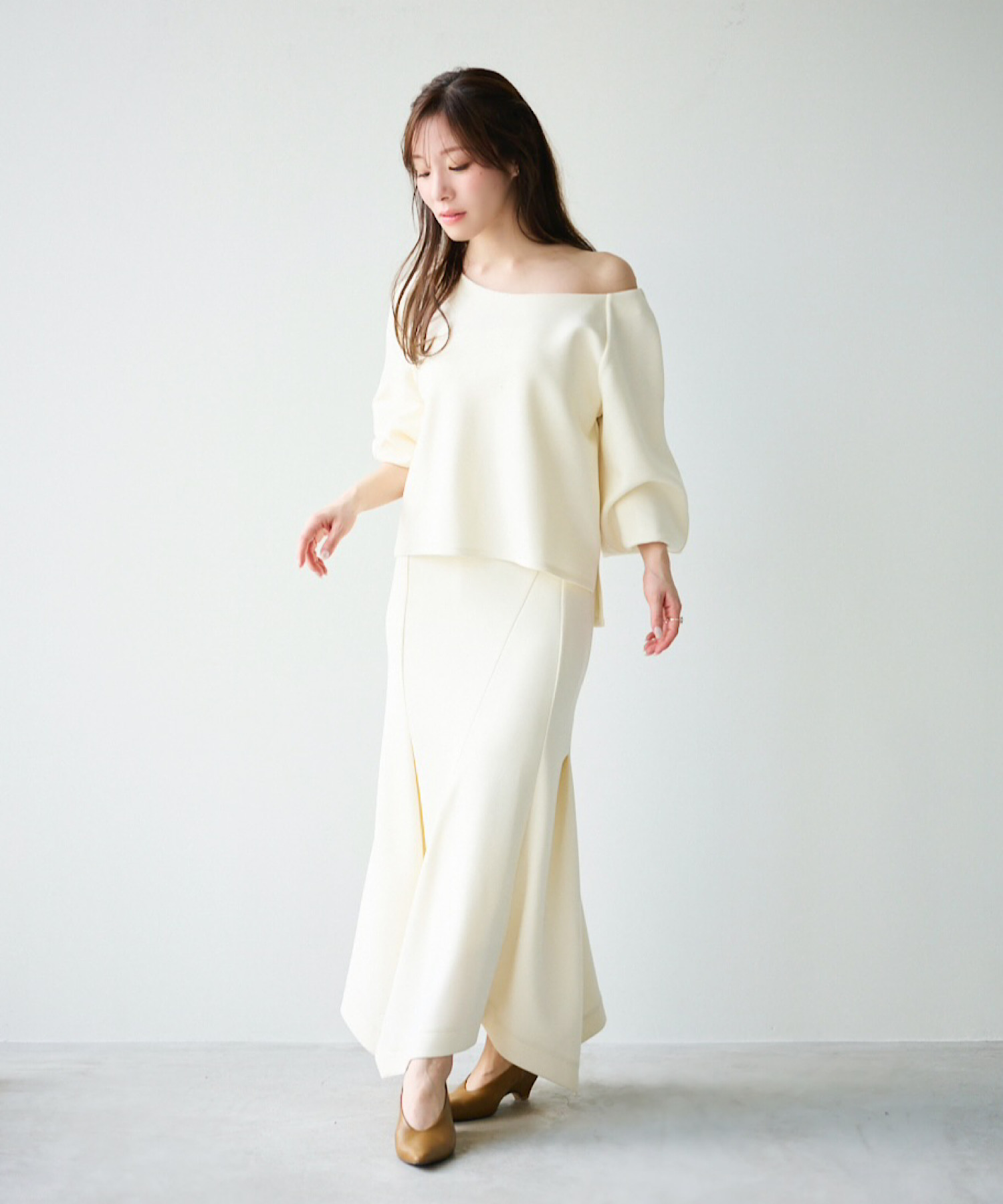 SET UP】ダンボールニットイレヘムスカート｜PETAL ONLINE（ペタル